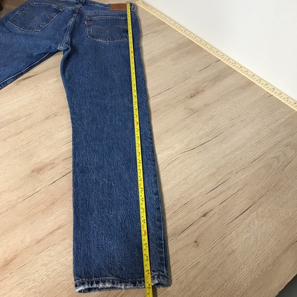 Levi’s Premium 501 Women’s Blue Jeans Original fit Straight leg High rise Size29 - Picture 13 of 15